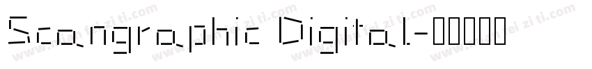 Scangraphic Digital字体转换